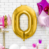 large-foil-gold-number-0-balloon-86cm-birthday-decoration|FB1M-0-019|Luck and Luck| 1